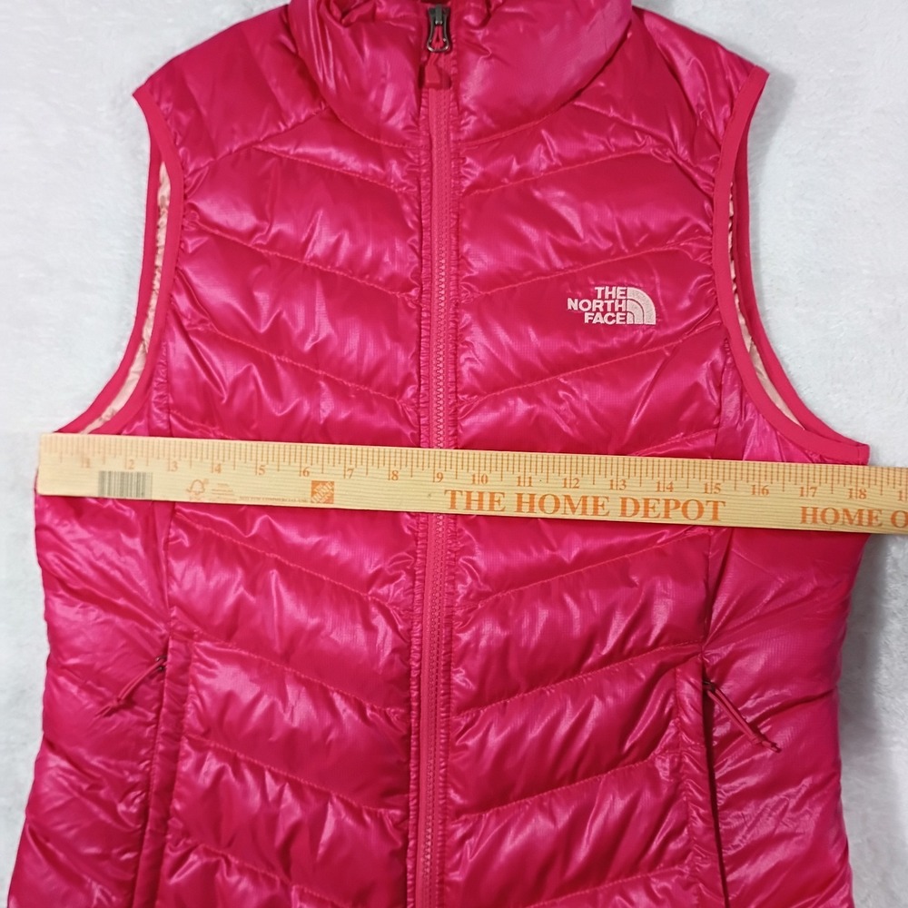 The North Face 550 Puffer Vest Goose Down  Pink Fuscia Full‎ Zip Women's Medium - Picture 15 of 15